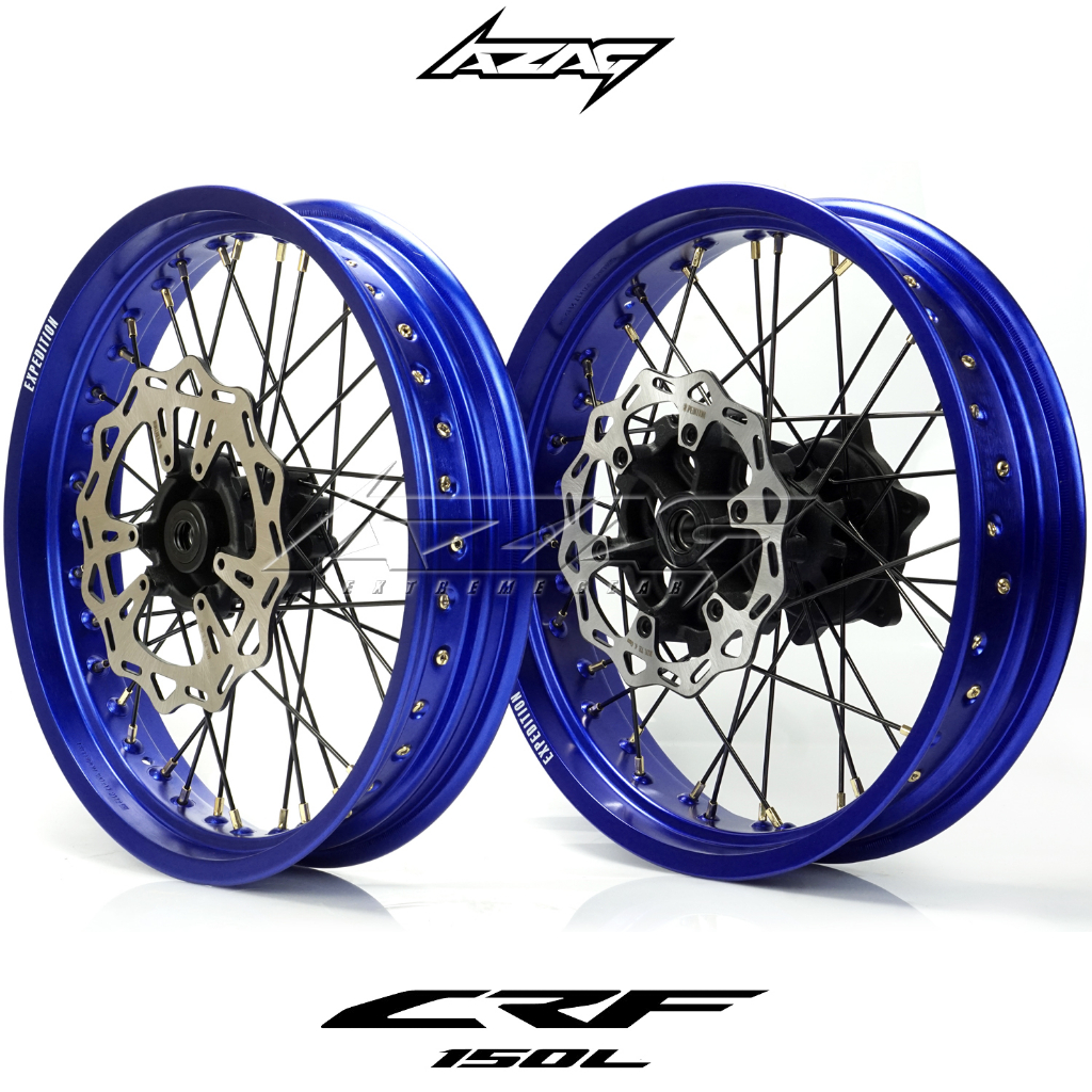 velg set motor honda crf 150 ring 17 modif supermoto expedition