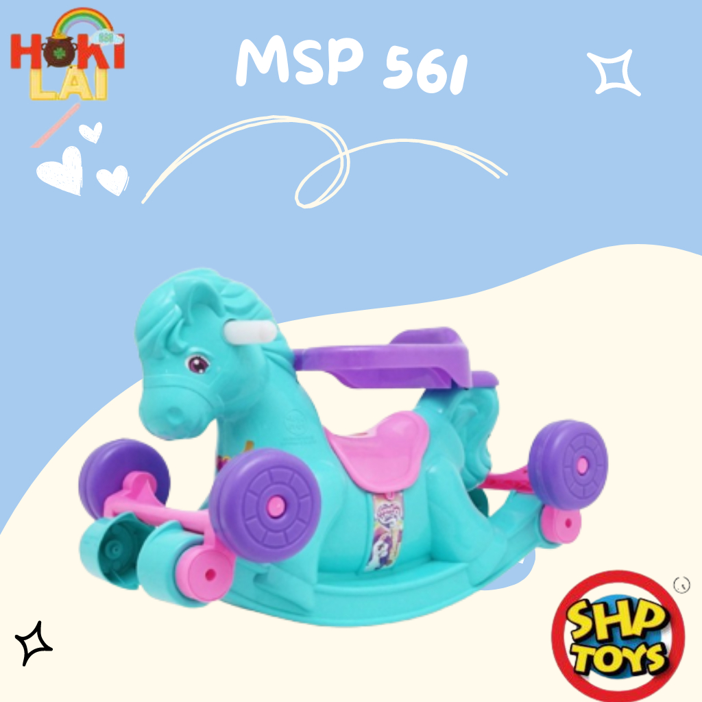PROMO BIG SALE Mainan Anak MSP 561 SHP TOYS - Maenan Kuda Kudaan My Little Pony Musik Lampu Rocking 