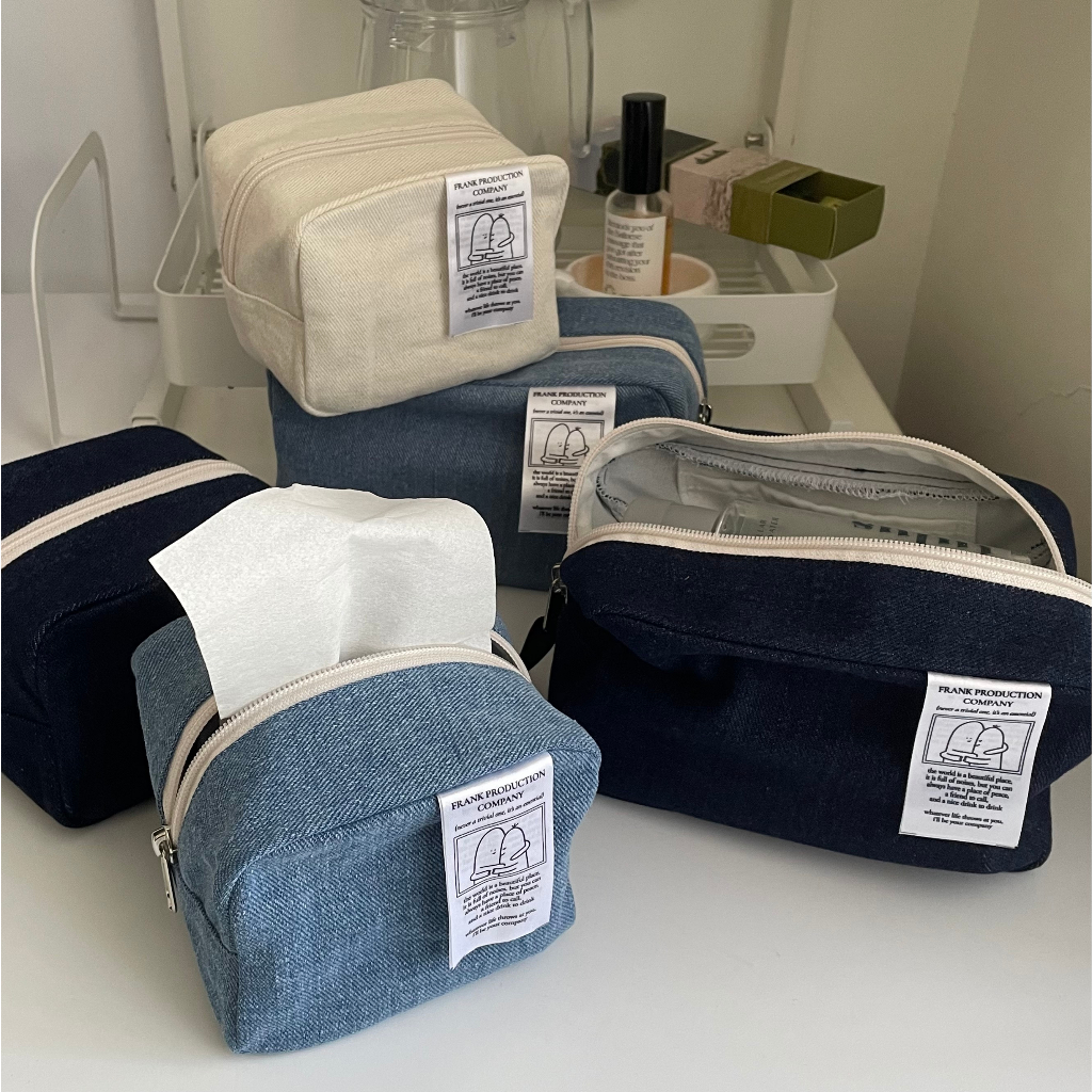 Frank Denim Pouch by September Spring