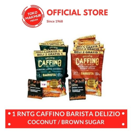 

1 RENTENG CAFFINO BARISTA DELIZIO COFFEE 25GR ISI 10 SACHET - KOPI