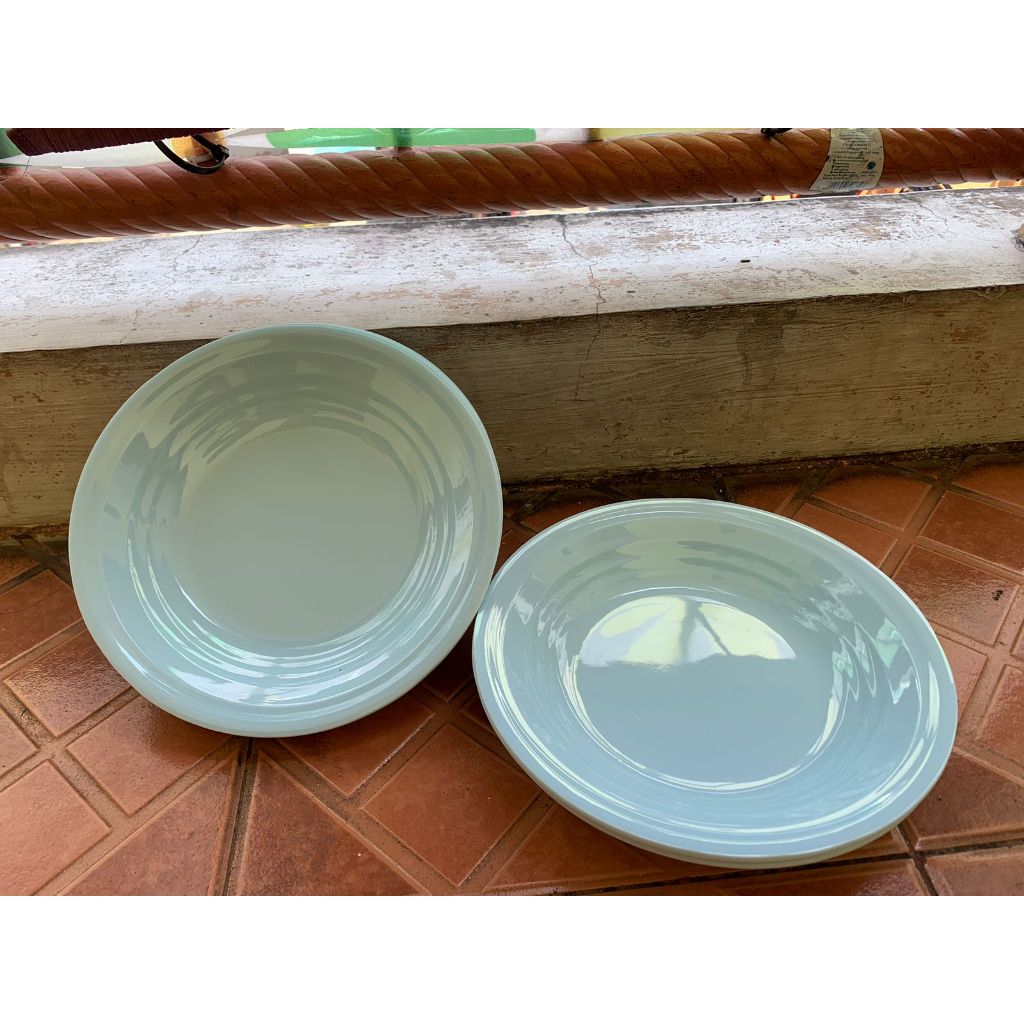 FJS - Promo 1 Lusin Piring Makan Melamin Ulir | Pring makan Ulir Meising Termurah Dan Terlaris