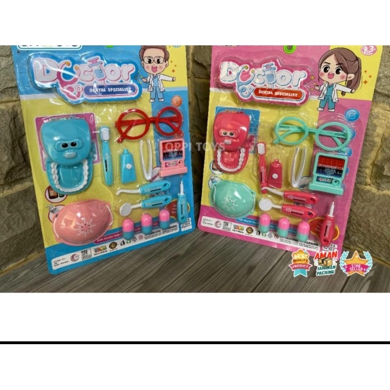 MAINAN ANAK EDUKASI DOKTER GIGI PRESS Mainan Anak Edukasi Mainan Dokter DOKTERAN Gigi Set DENTIS mai