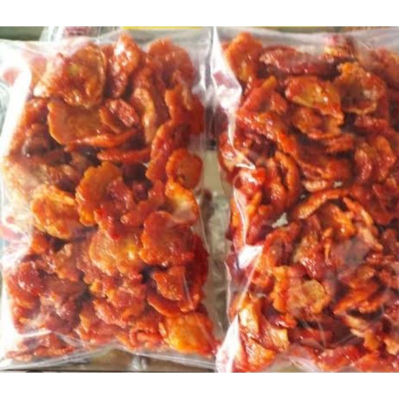 

Termurah Emping melinjo pedas manis/mlijo enak 500gram