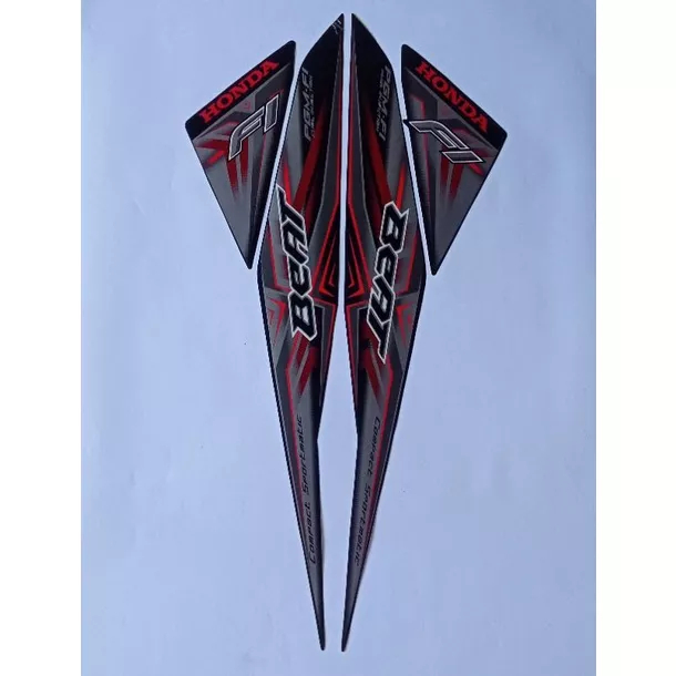 stiker striping honda beat fi 2015 hitam lis body original