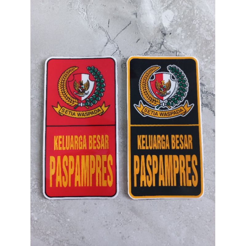 STICKER PASPAMRES BERDIRI TIMBUL- STICKER MOBIL PASPAMRES BERDIRI
