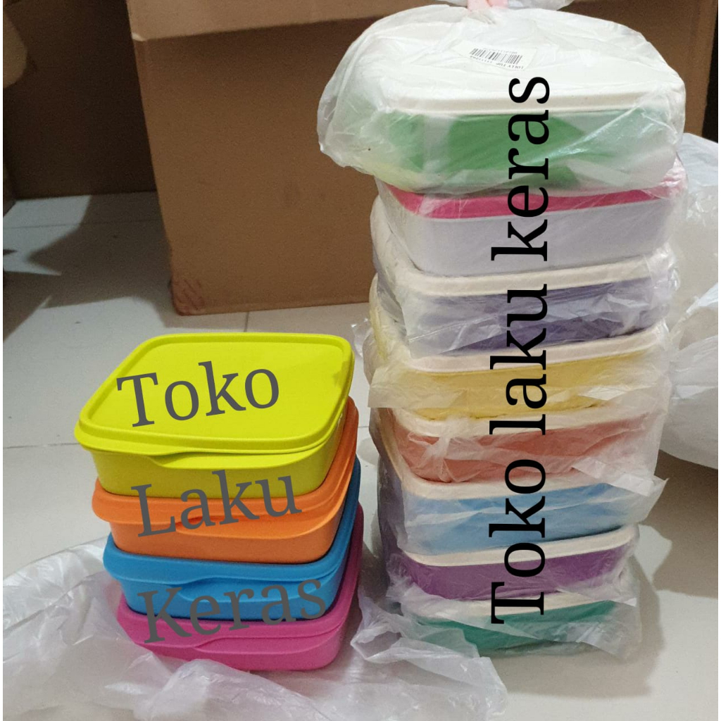 Tupperware Lolly Tup (1) satuan - wadah bekal makan anak sekolah dan kantor dengan sekat permanen