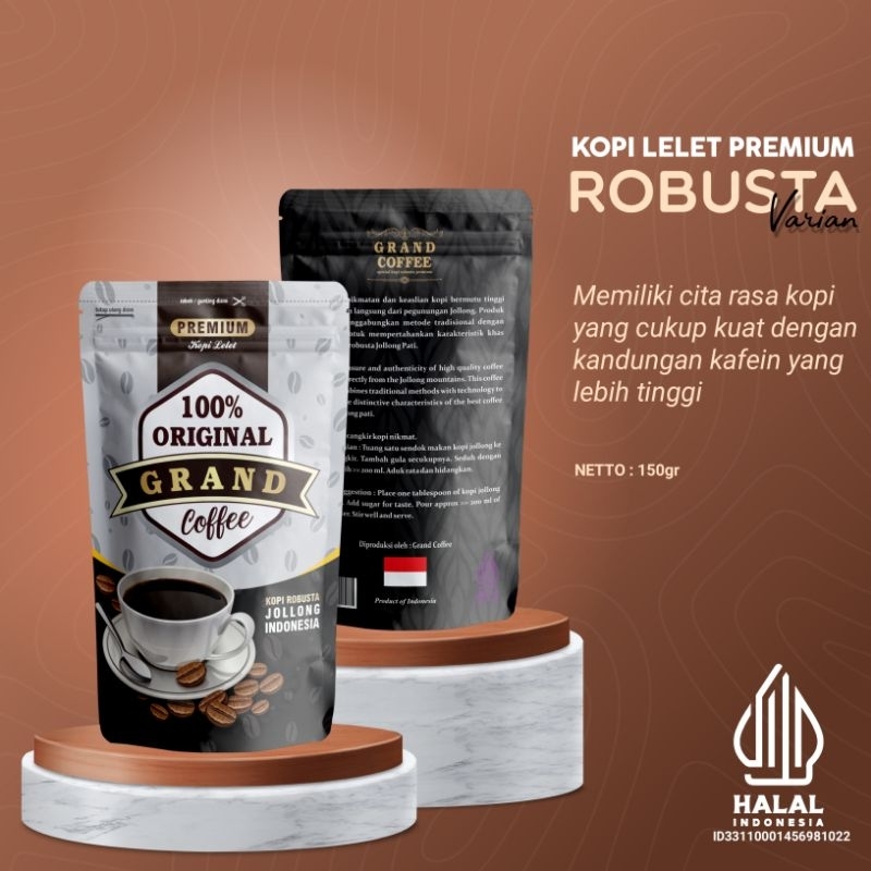 

KOPI LELET PREMIUM | VARIAN ROBUSTA GRAND COFFEE JOLLONG