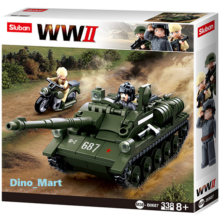 Sluban Brick World War II Tank Destroyer M38-B0687 - Dino_Mart