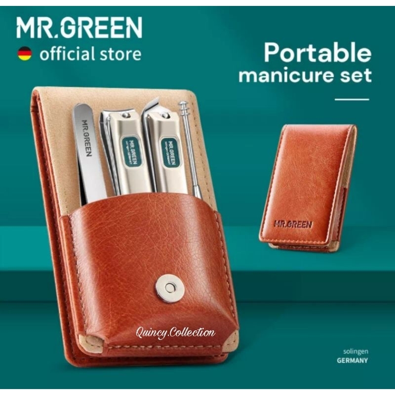 MR. Green Manicure Set Stainless Steel Portable Nail Clipper / Set Manicure Portable