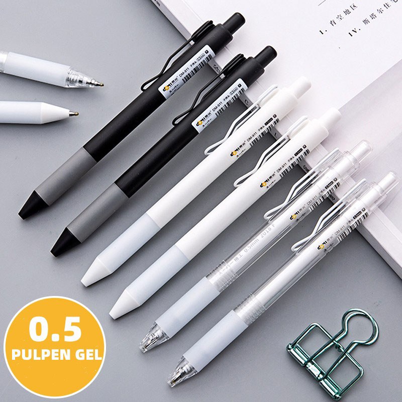 

Gel pen/Pulpen 0.5mm & refill pulpen hitam ins Style