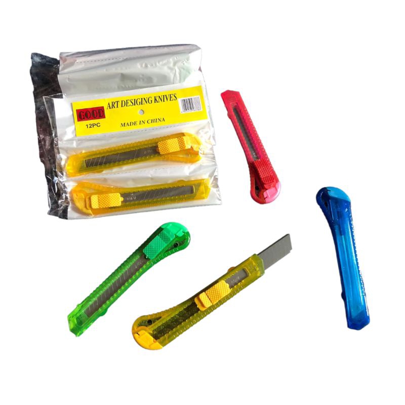 

PISAU CUTTER WARNA 1 RENTENG ISI 12 PCS