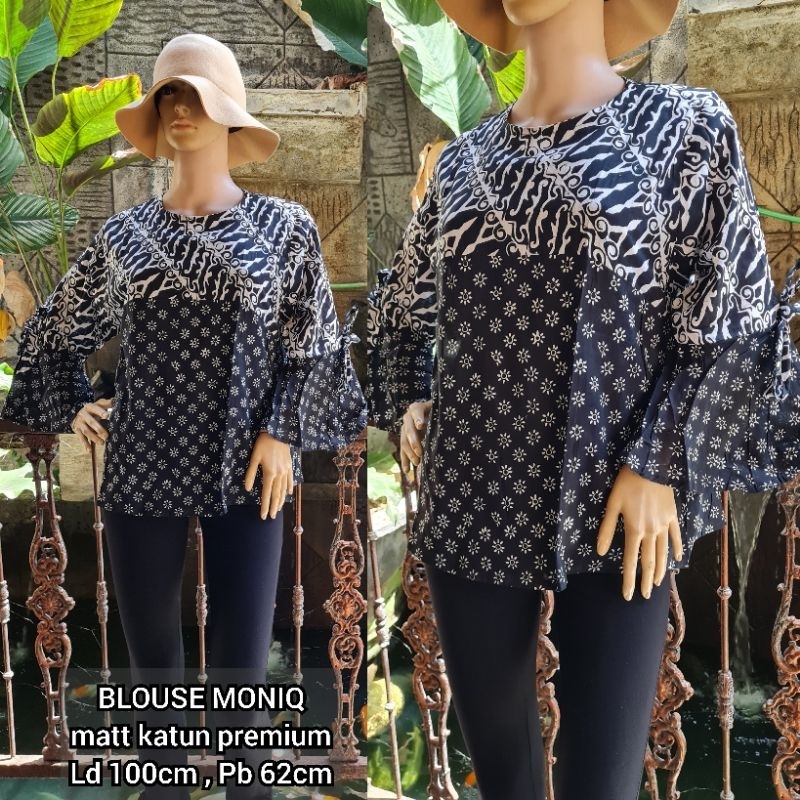 BLOUSE MONIQ BLOUSE BATIK ATASAN BATIK