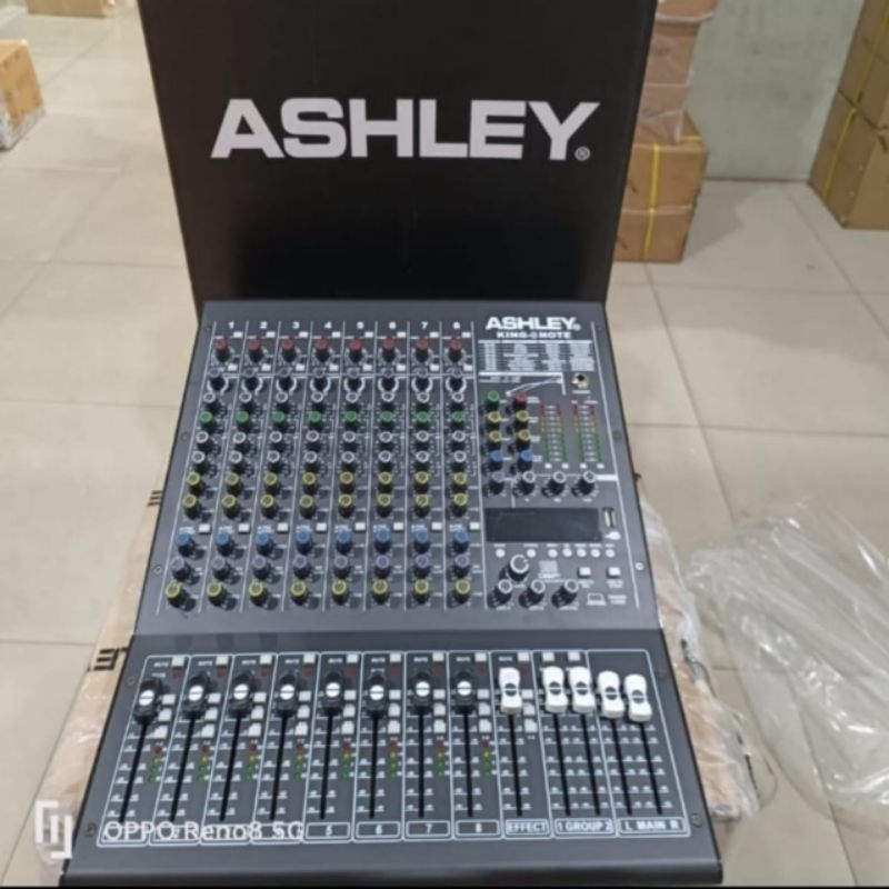 Ds Mixer Ashley King 8 Note Original 8 Channel Interface USB - Bluetooth