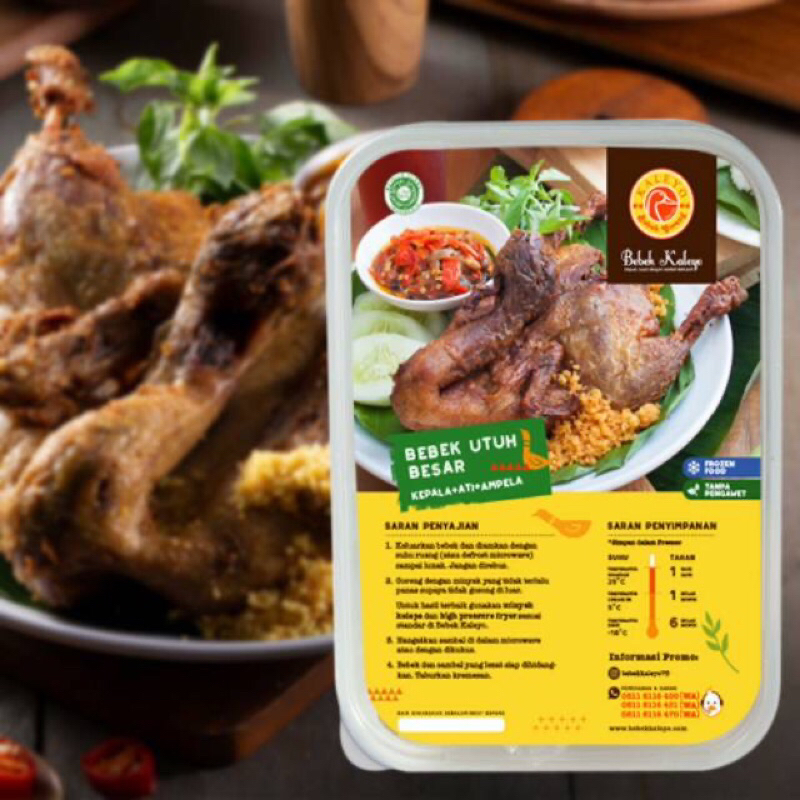 

Bebek Kaleyo frozeen Utuh Besar