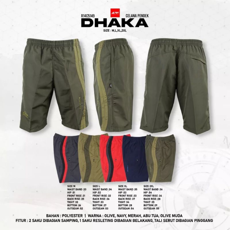 Celana Pendek Parasut Pria DHAKA AREI OUTDOOGEAR - Celana Parasut Pendek Pria DHAKA REI