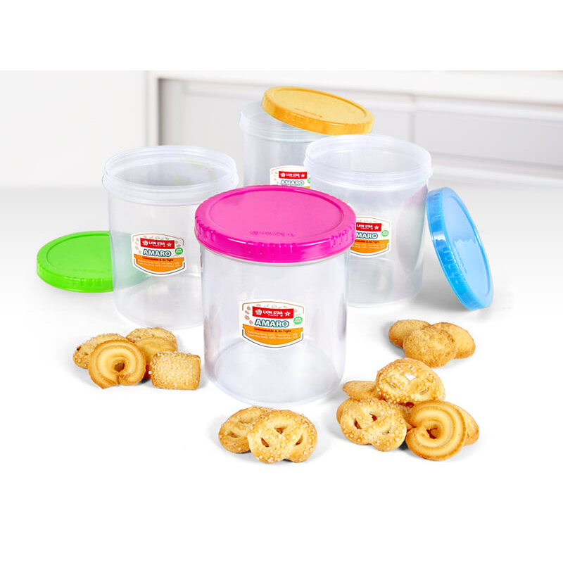 TOPLES SNACK BENING PLASTIK SERBAGUNA TUTUP PUTAR LION STAR LARISA CANDY POT