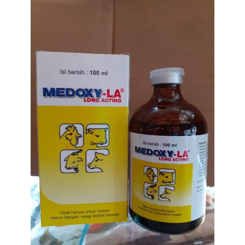 MEDOXY LA 100ML OBAT HEWAN SAKIT INJEK OBAT SAPI OBAT KAMBING OBAT KERBAU OBAT KUDA OBAT SUNTIK BABI