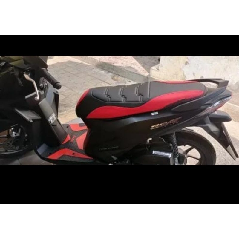 Custom / kulit jok Motor BEAT bahan ORIGINAL