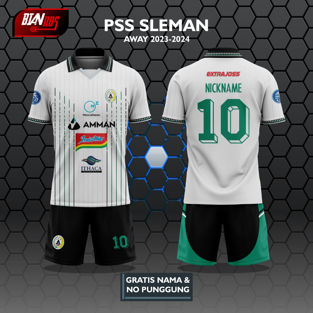 JERSEY BOLA PSS SLEMAN AWAY 2023/2024 FULL PRINTING (GRATIS CUSTOM NAMA & NOMOR PUNGGUNG)