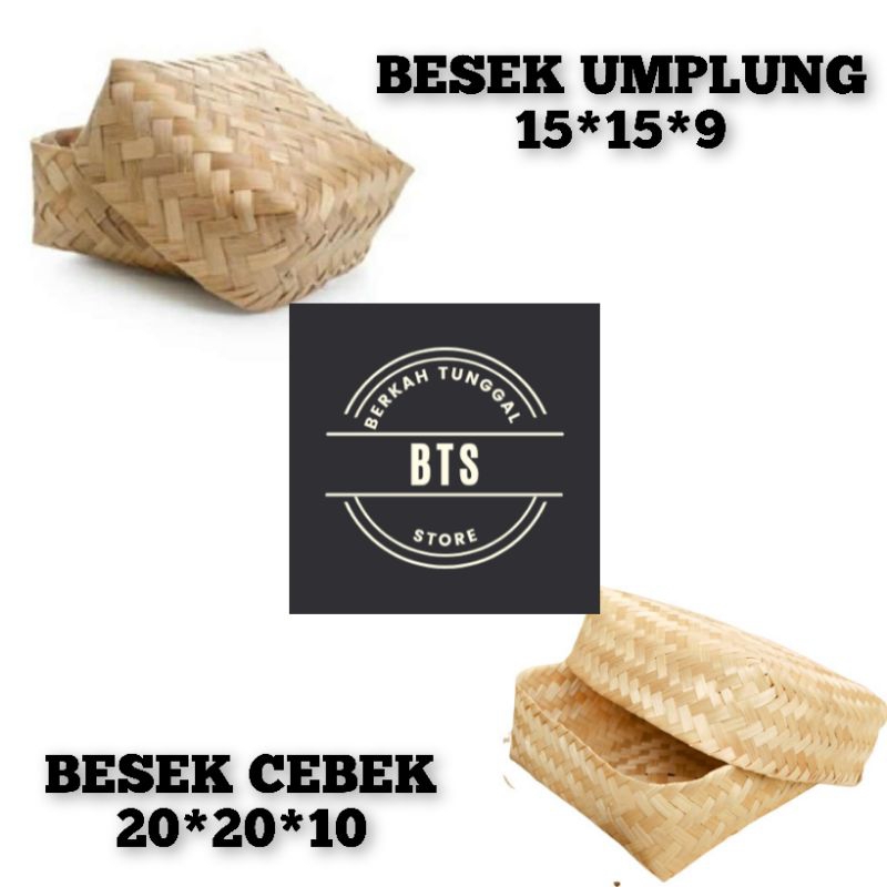 BESEK BAMBU TANGAN PERTAMA ANYAMAN BAMBU KERAJINAN BAMBU TEMPAT WADAH MAKANAN