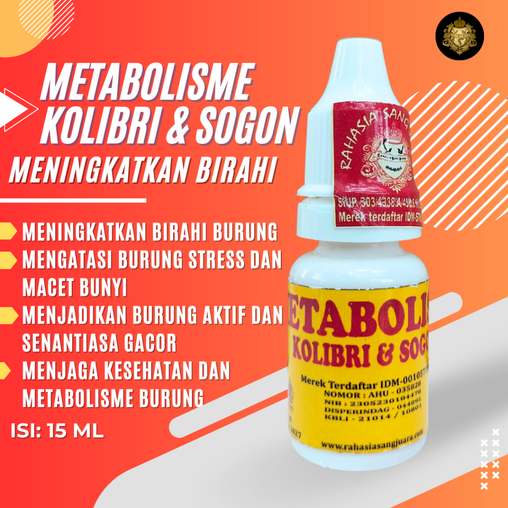 METABOLISME KOLIBRI DAN SOGON - VITAMIN UNTUK MENINGKATKAN BIRAHI BURUNG KOLIBRI DAN SOGON