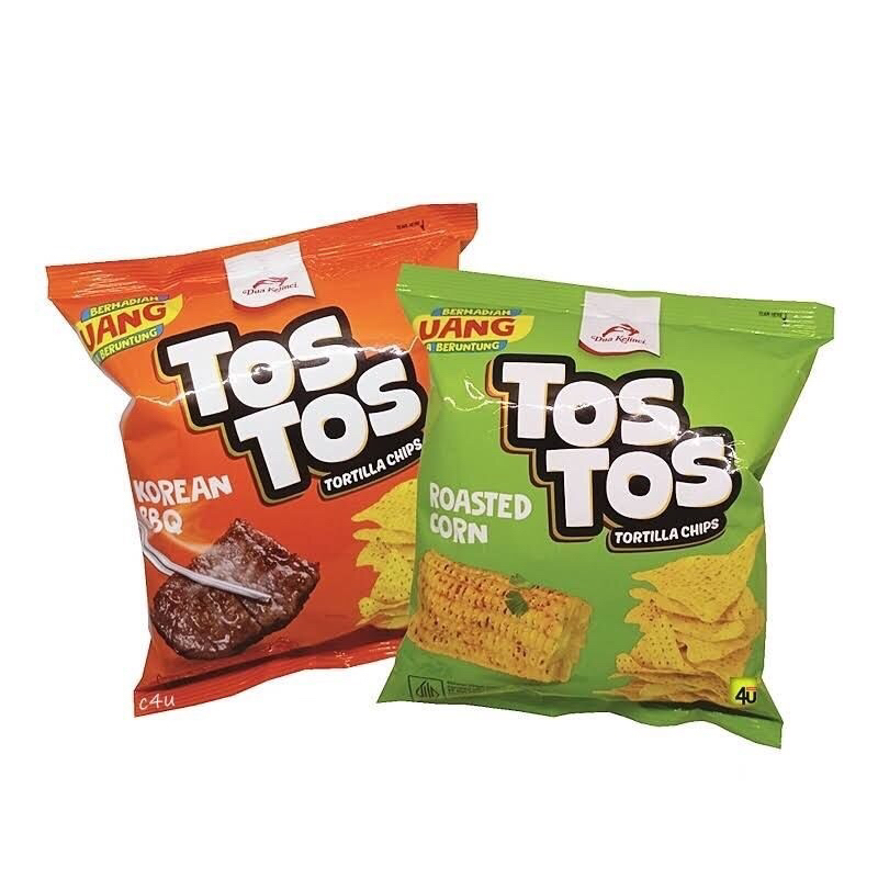 

Snack Tos Tos 1 Renceng isi 10 Bungkus Tortila Chips Dua Kelinci