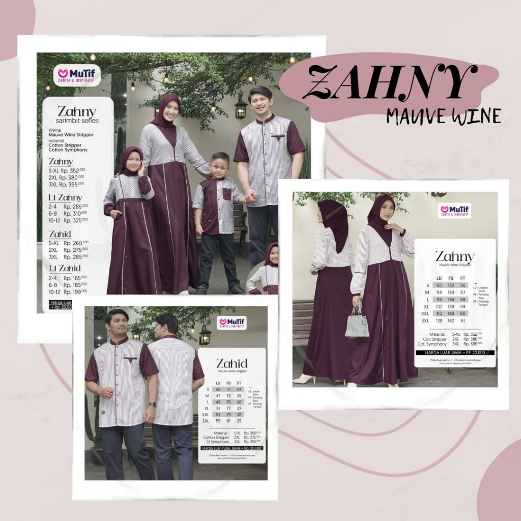 SARIMBIT MUTIF ZAHNY MAUVE WINE / MUTIF SARIMBIT ZAHNY / MUTIF SARIMBIT TERBARU / SARIMBIT MUTIF ZAH