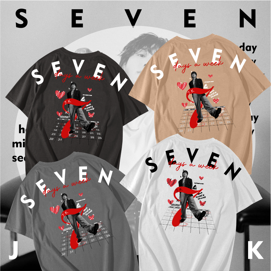 SEVEN JUNGKOOK OVERSIZE TSHIRT/SEVEN JUNGKOOK/OVERSIZE TSHIRT/TSHIRT BTS