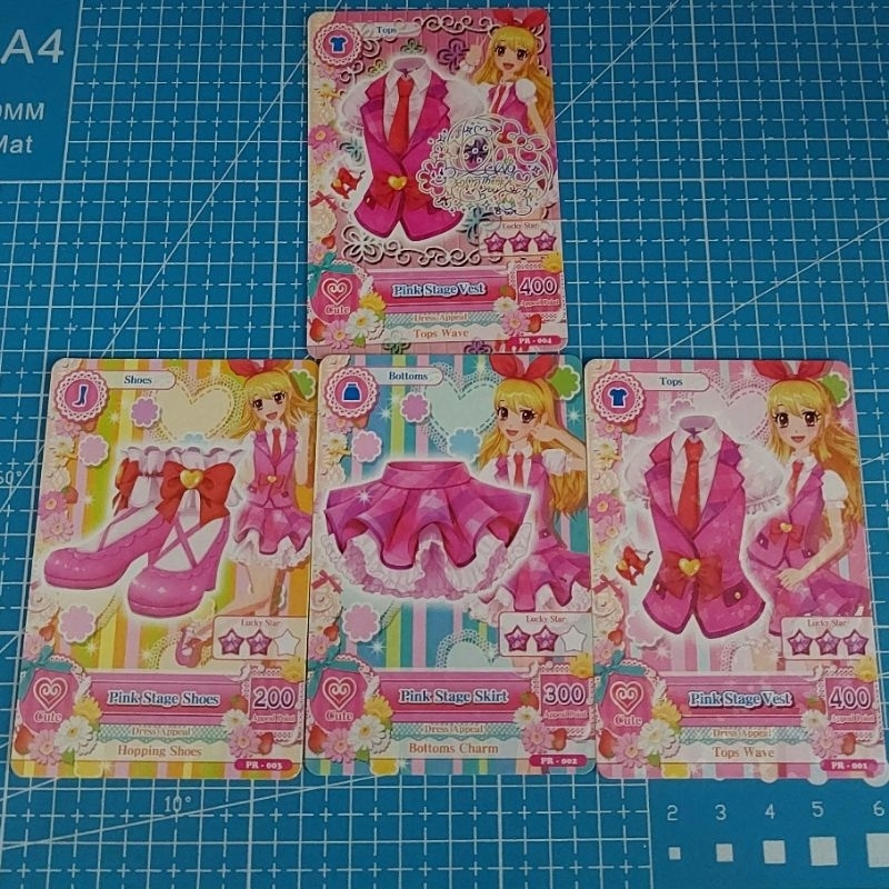 KARTU AIKATSU ICHIGO HOSHIMIYA PINK STAGE SET SIGN TANDA TANGAN PROMOTION CARD