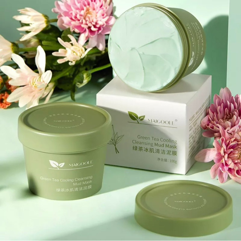 Maigoole Green Tea Clay Mask Masker Waah Green Tea