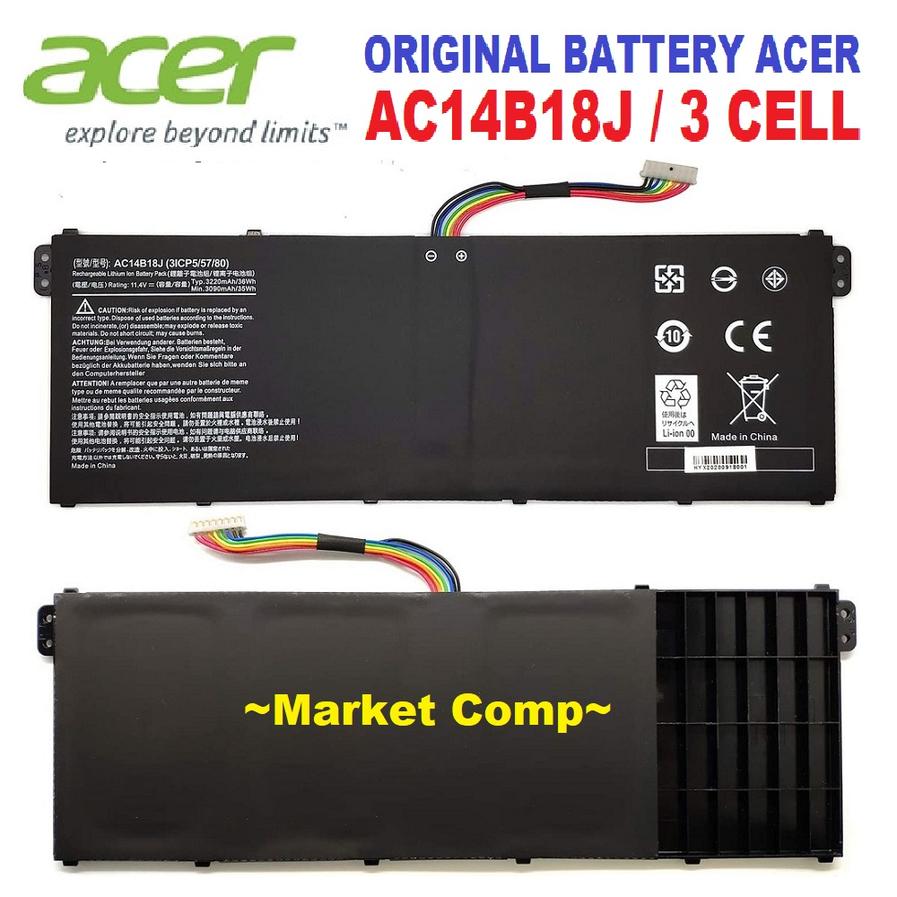 INTERNAL BATTERY BATERAI NETBOOK LAPTOP ACER ASPIRE ES1 111 111M 131 132 311 331 332 511 512 520 521