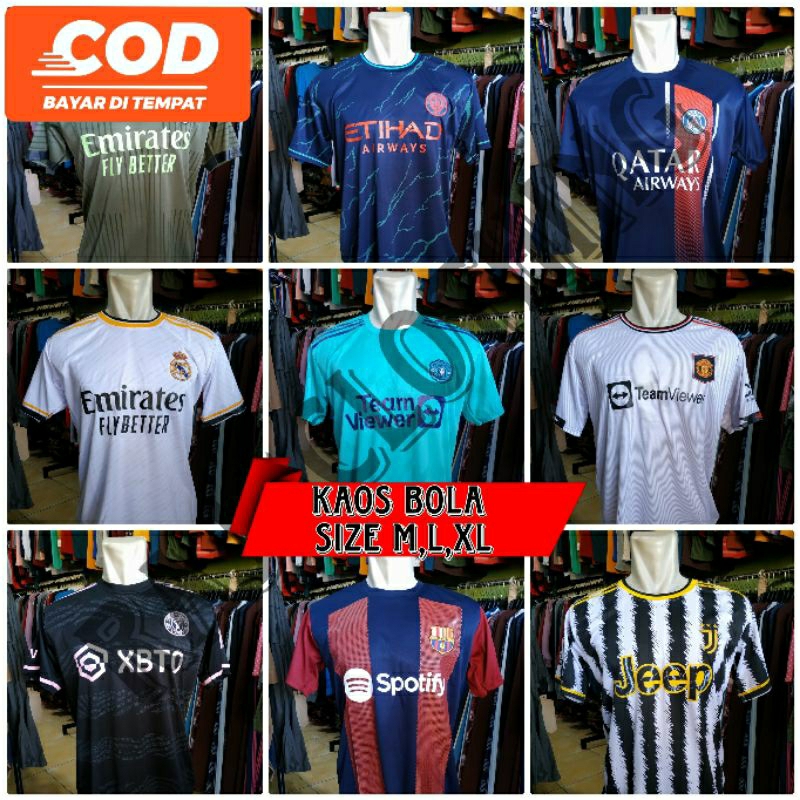 KAOS JERSEY BOLA / KAOS OLAHRAGA / JERSEY BOLA / KAOS SEPAK BOLA / KAOS BOLA PENDE & PANJANG