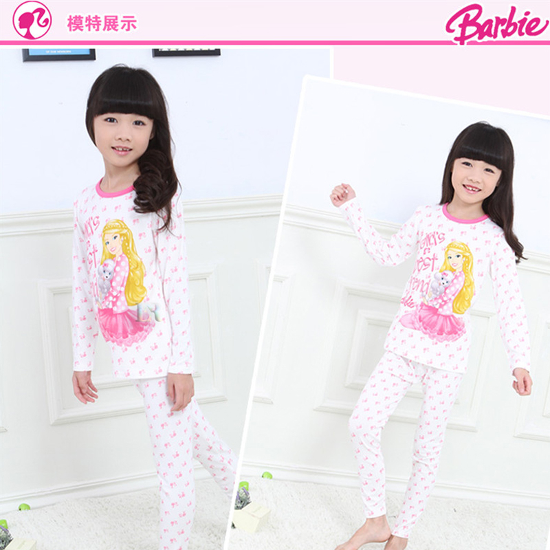 LNR Shop Girls Pajamas Barbie Piyama untuk Anak Perempuan dengan Tema / Motif Boneka Barbie 1 Set Le