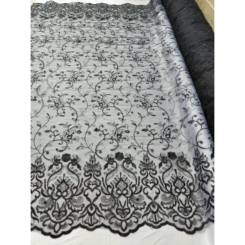 Tile Akar Pinggiran / Mutiara / Bahan Kebaya
