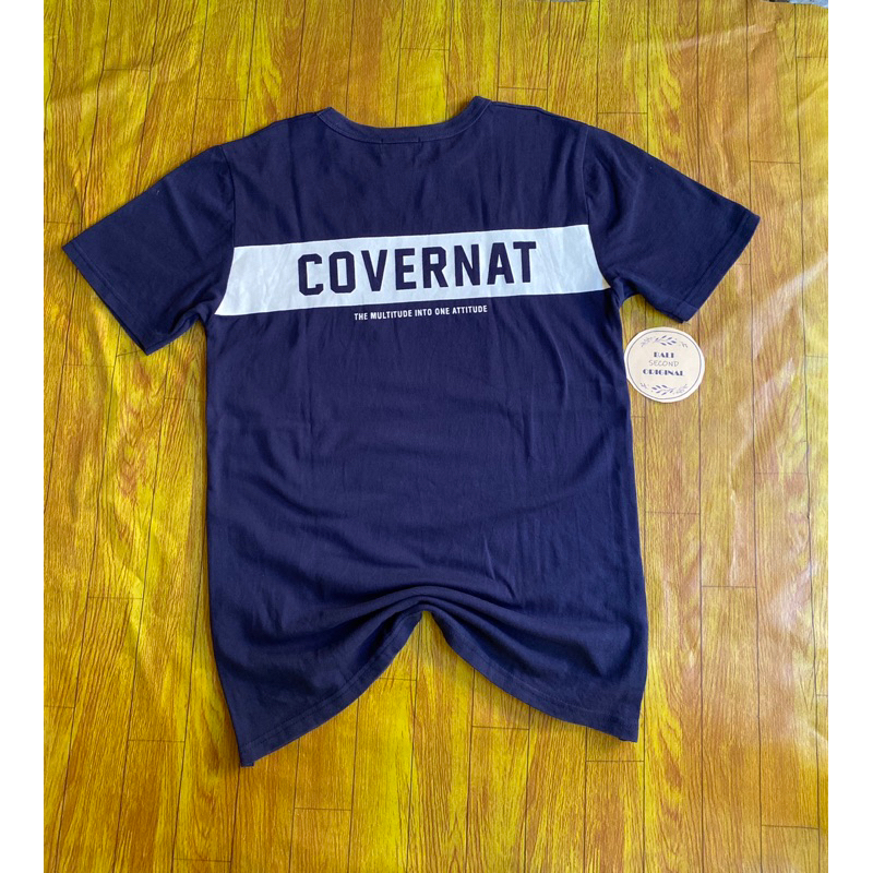 kaos COVERNAT  biru navy / second thrifting