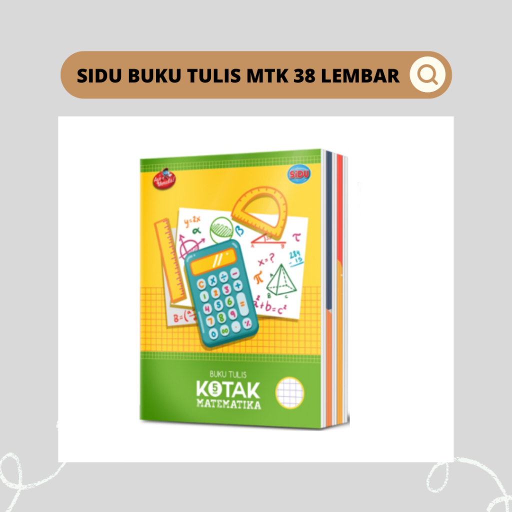 

SIDU BUKU TULIS MTK 38 LEMBAR | SATUAN