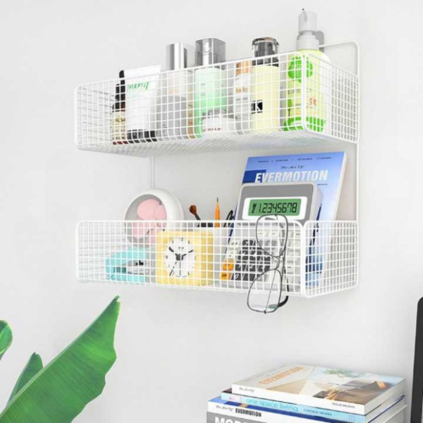 Jual Rak Gantung Organizer Tempat Kosmetik Wadah Tempat Sabun Kamar Mandi - PUTIH Limited