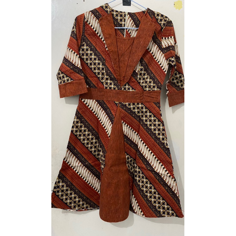 Preloved Dress Batik - Batik Etnik - Dress Batik Modern