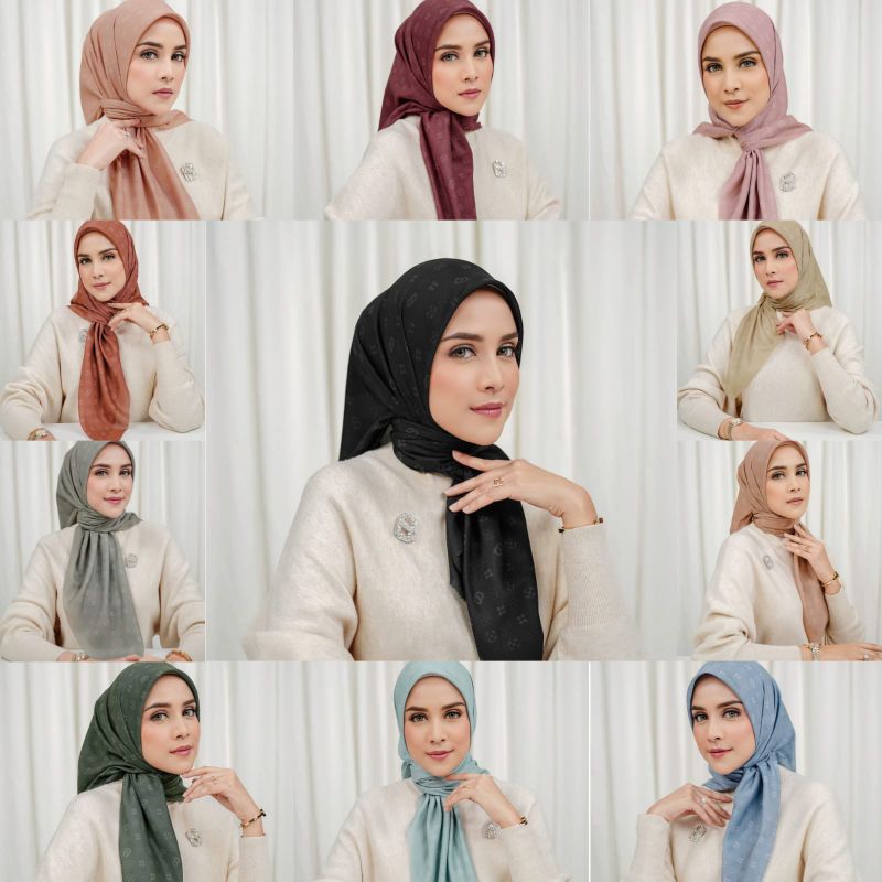 ButtonScarves Monogram Voile Square