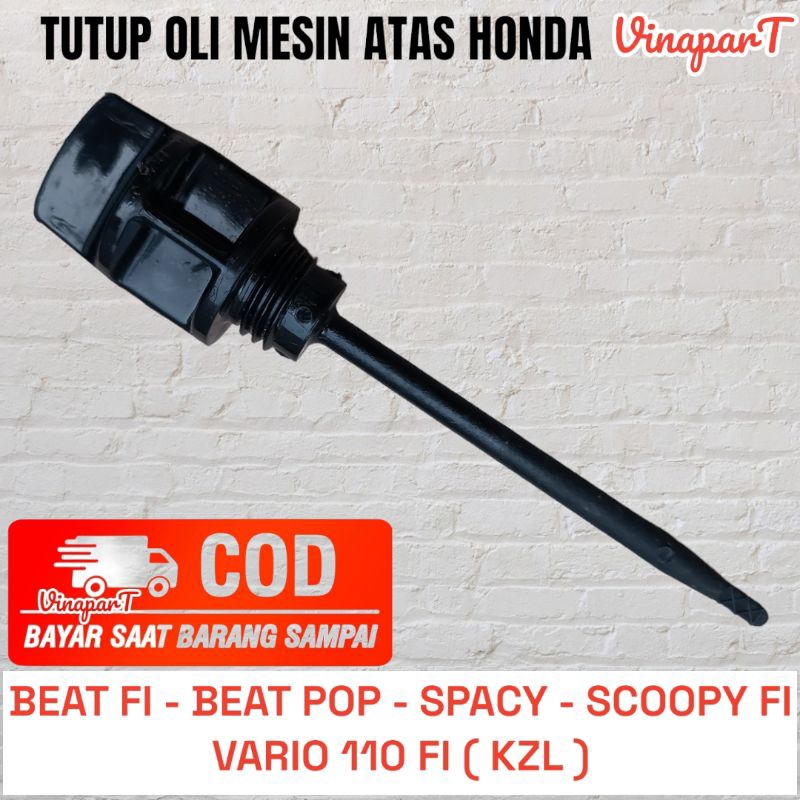 tutup oli mesin colokan oli beat fi beat pop scoopy fi spacy vario 110 fi KZL
