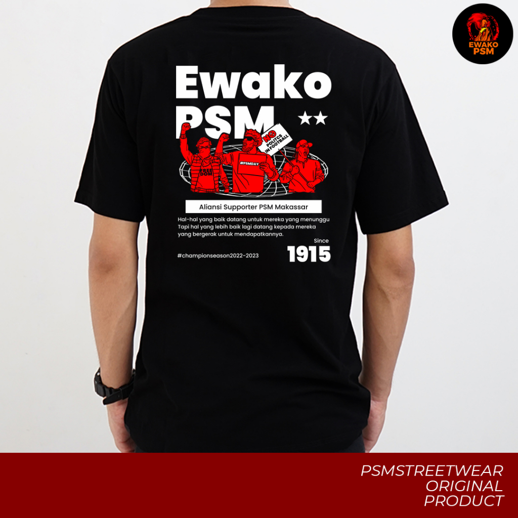 [PREMIUM] Kaos PSM Makassar Edisi Aliansi  / Baju PSM Makassar / Kaos Makassar / Tshirt PSM / Jersey