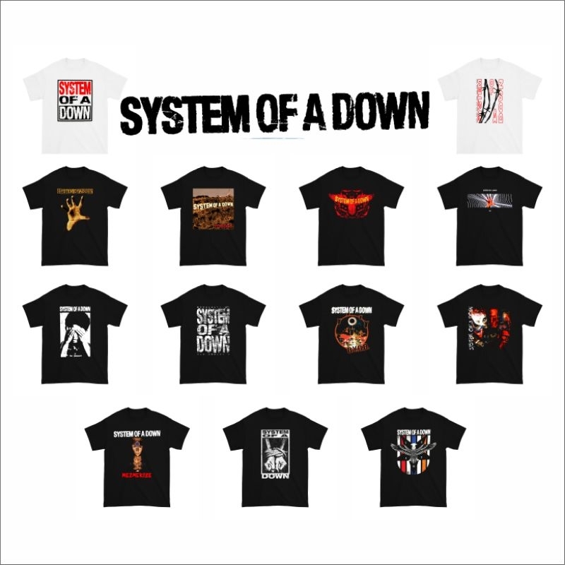 Kaos System Of A Down Vintage Band / Baju System Of  A Down Music Vintage