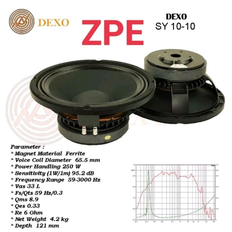 speaker DEXO 10" SY10-10