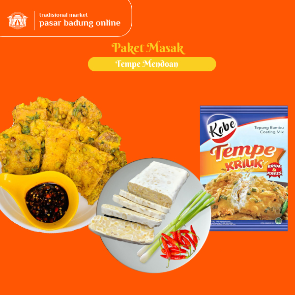 

Paket masak Tempe Mendoan
