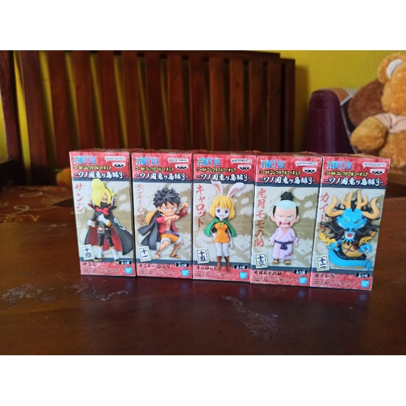 Original Figure WCF One Piece Onigashima Vol 3 Luffy Sanji Kaido Carrot