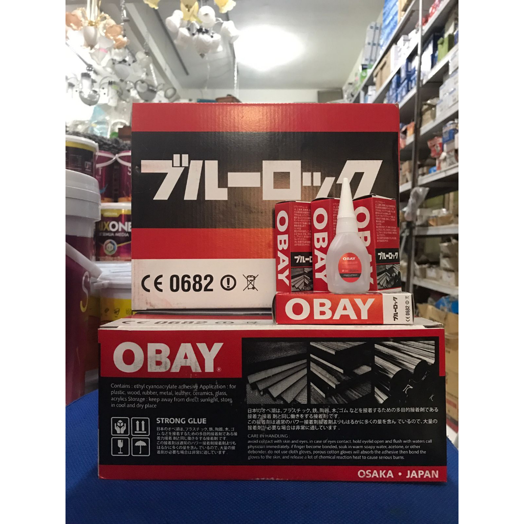 

Lem OBAY Super Kuat 50pcs / Box / Lem Serba Kuat Made In Japan