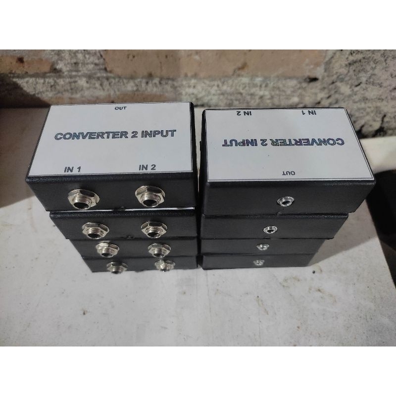 Converter 2 input jek gitar to jek headset 6,5 mm to 3,5 mm || Gitar SoundCard V8 Taffware Accompany