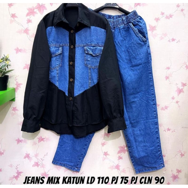 ONE SET KATUN MIX JEANS   BANGKOK PREMIUM