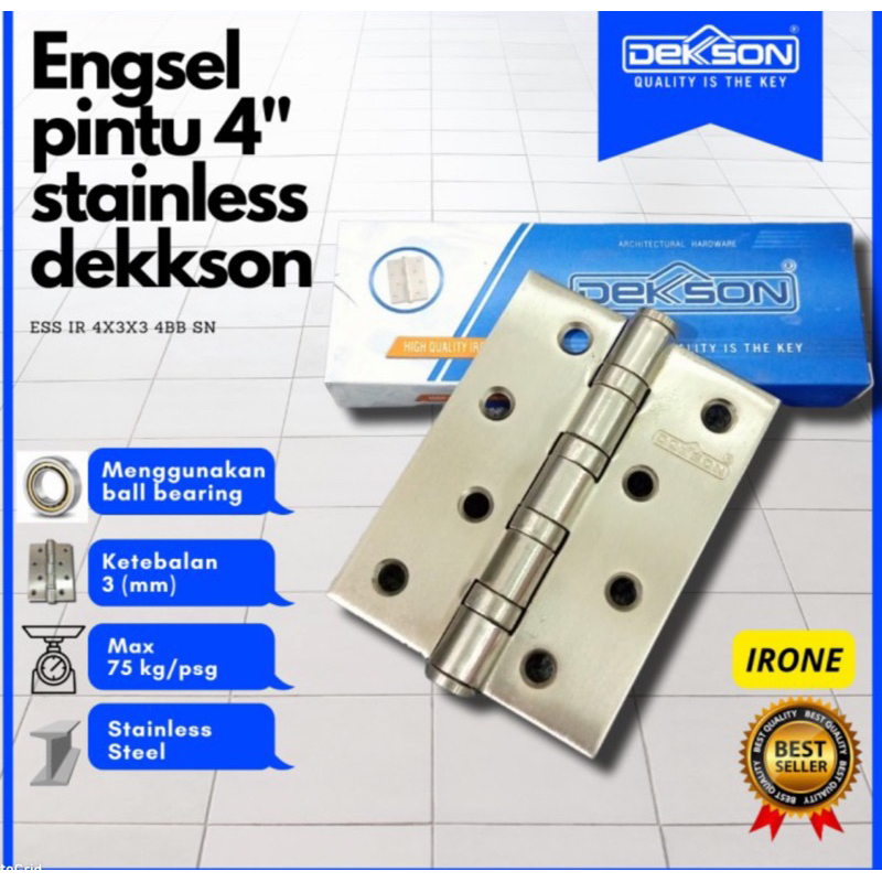 Termurah ENGSEL 4 INC DEKKSON STAINLESS Engsel Pintu Dekkson dekson engsel dekkson UK 4 inc engsel p