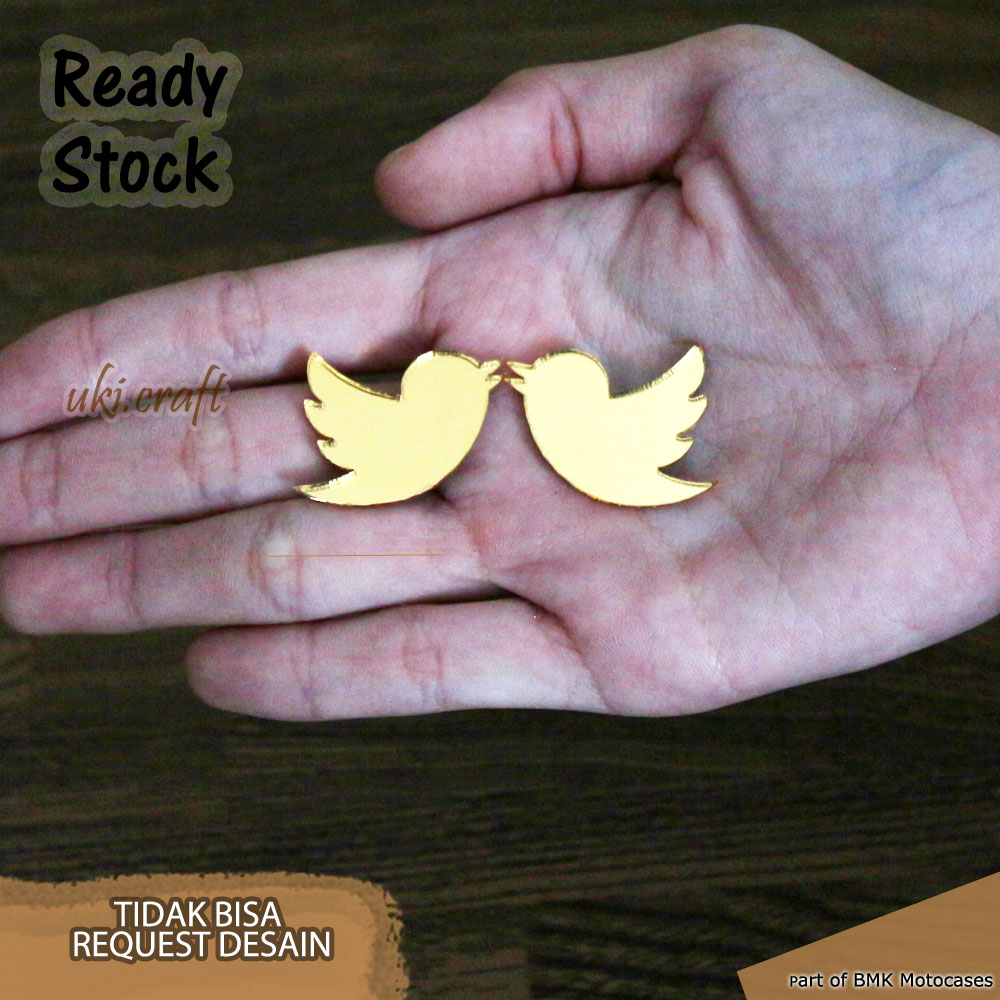 

Burung Couple Mini Akrilik Chipboard Harga Satuan Ukiran Akrilik Timbul Mirror Gold Mirror Rosegold Mirror Silver Calligraphy Isi Pigura Mahar Hiasan Dekorasi Figura Frame Mahar Seserahan Hantaran Mas Kawin Pernikahan Craft Scrabbook Hewan Rustic